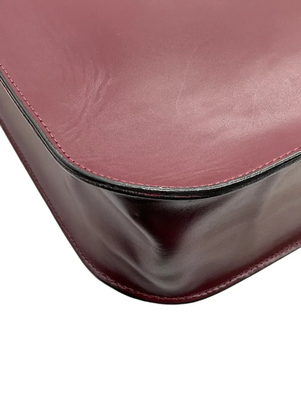 Chanel Vintage Burgundy Leather Shopper Tote